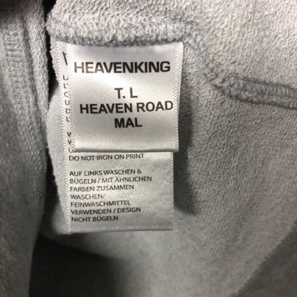 HEAVENKING Fox Boutin Grey Crew Sweater - Picture 6 of 8